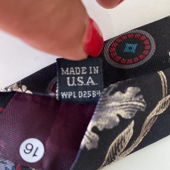VTG Windsor Men’s Tall Silk Necktie - Picture 6 of 7